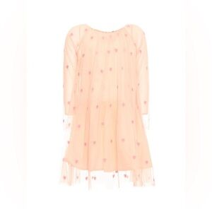 Stella McCartney Kids Little Heart Tulle Pink Dress Size 8T